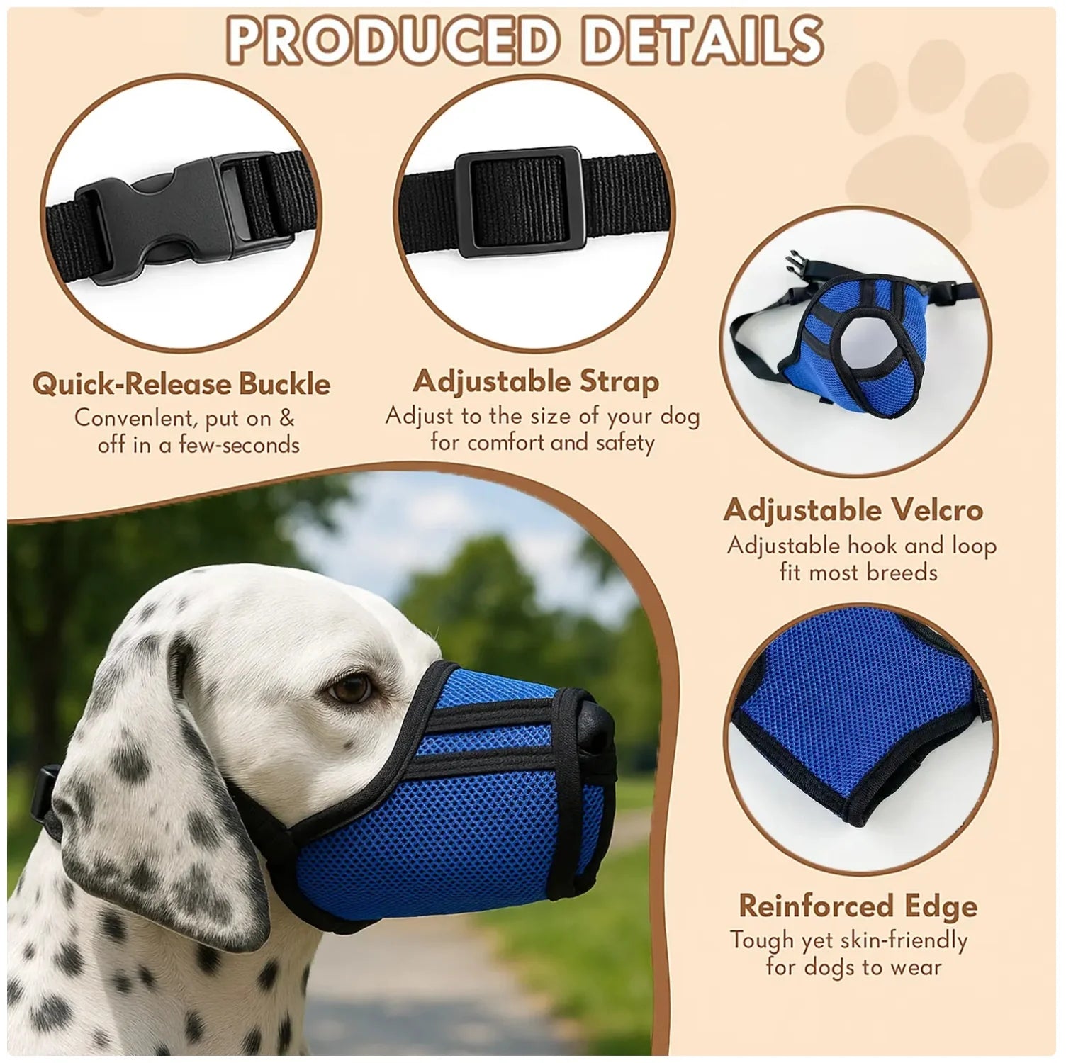Dog Muzzle to Stop Biting & Destructive Behavior