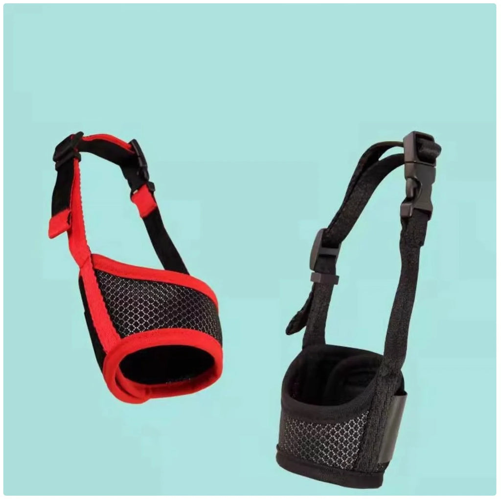 Breathable Mesh Dog Muzzle - Anti-Biting & Adjustable for Safety