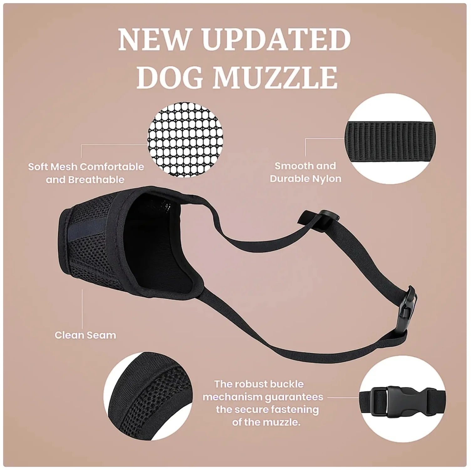 Dog Muzzle to Stop Biting & Destructive Behavior