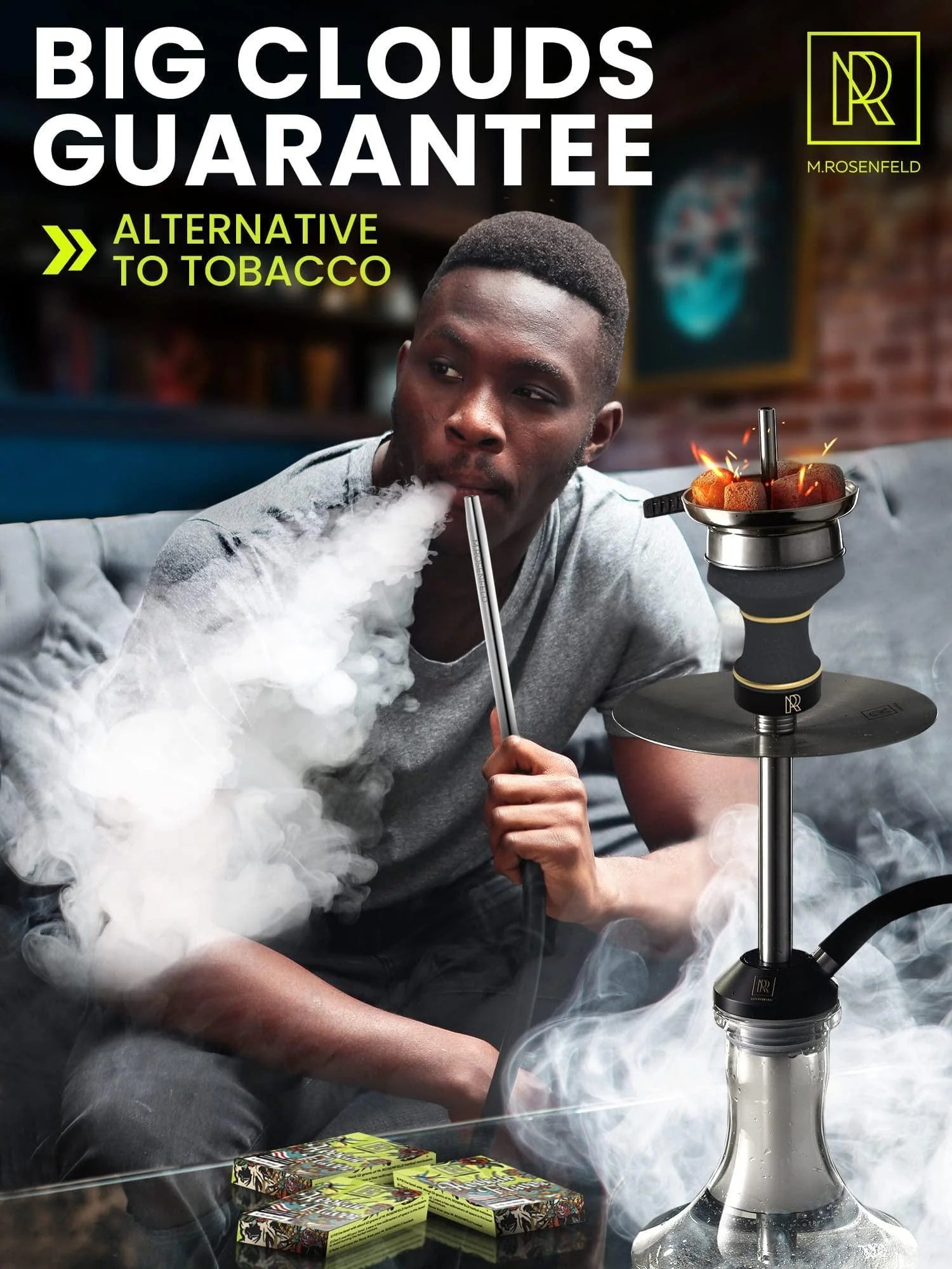 Hookah Flavor Wild Berry Herbal 1.75 Oz (50 G) Hookah Shisha Tobacco Free Molasses Hookah Tobacco & Nicotine Free Shisha with Real Organic Shisha Hookah Flavors Berry Mix